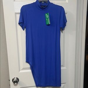 G by Giuliana Royal Blue Asymmetrical Tunic NWT size: XS